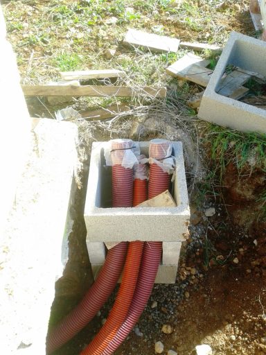 Soterramiento de tuberías Ya puede llover