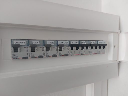 Cuadro secundario en cafetería Cuadro secundario en cafetería